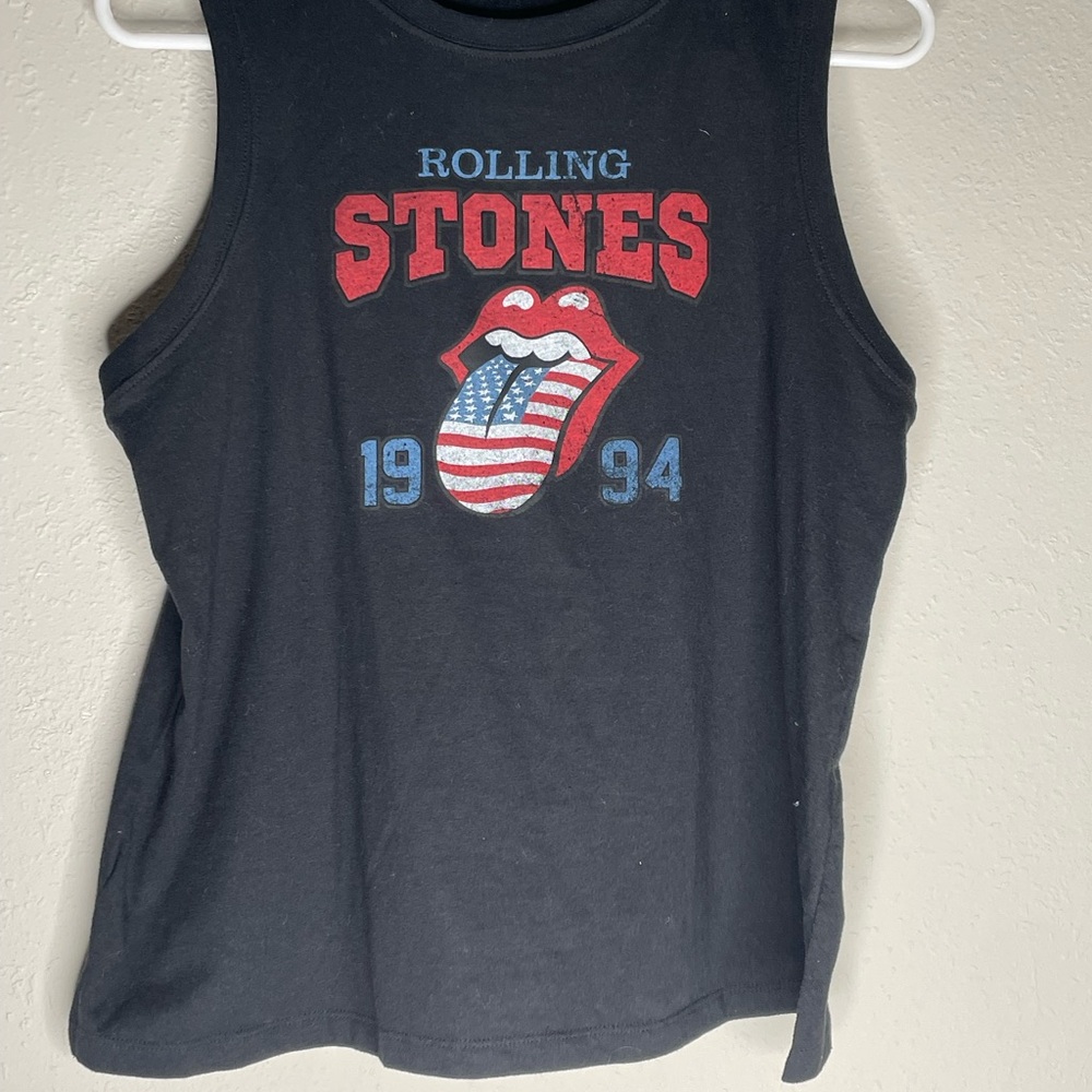 Rolling Stones Black Muscle Tee